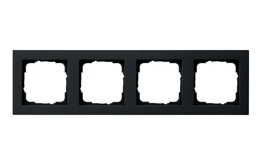 GIRA 021409 Abdeckrahmen E2 4-fach | schwarz matt