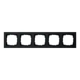 GIRA 021509 Abdeckrahmen E2 5-fach | schwarz matt