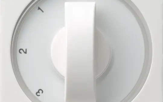 GIRA 066903 Abdeckung mit Knebel System 55 3-Stufen-Schalter | reinweiß glänzend
