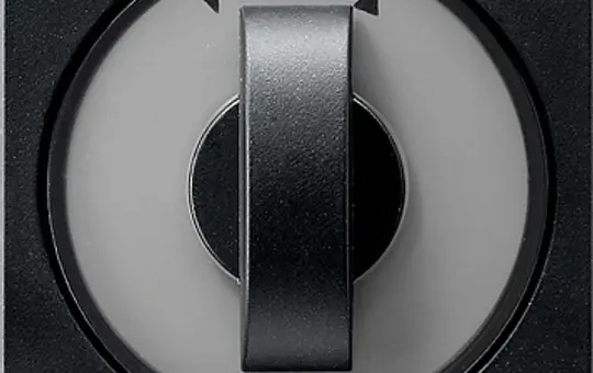 GIRA 0666005 Abdeckung mit Knebel System 55 Pfeile | schwarz matt