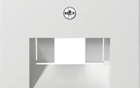 GIRA 027027 Netzwerkabdeckung System 55 1/2-fach | reinweiß seidenmatt