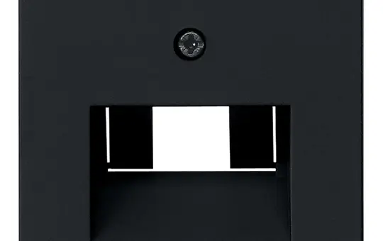 GIRA 0270005 Netzwerkabdeckung System 55 1/2-fach | schwarz matt