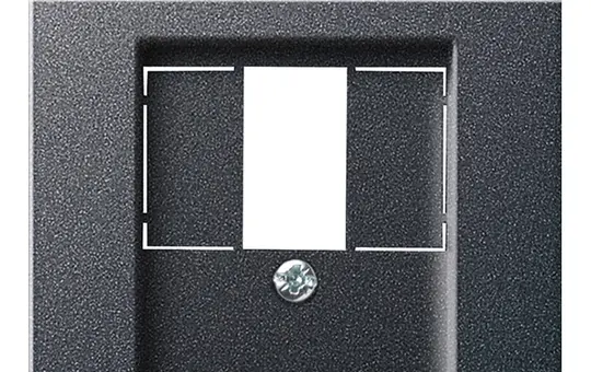 GIRA 087628 Telefonabdeckung System 55 Schriftfeld | anthrazit