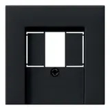 GIRA 0276005 Telefonabdeckung System 55 Standard | schwarz matt