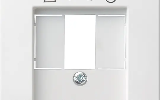 GIRA 026027 Telefonabdeckung System 55 TDO | reinweiß seidenmatt