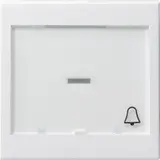 GIRA 067903 beschr. Wippe System 55 1-fach, großes Schriftfeld, Glocke | reinweiß glänzend