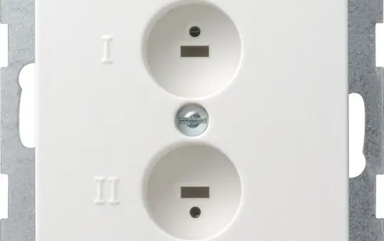 GIRA 040227 Lautsprecherdose Standard 55 2-fach | reinweiß seidenmatt