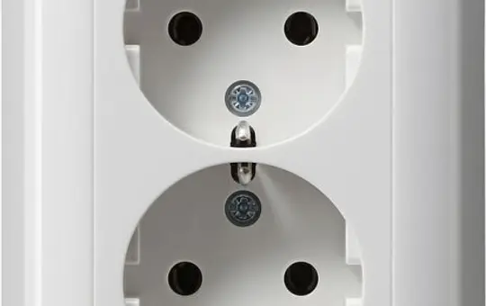 GIRA 078003 SCHUKO-Steckdose komplett System 55 2-fach | reinweiß glänzend