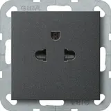 GIRA 284028 internationale Steckdose System 55 EURO-US | anthrazit