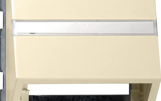 GIRA 087001 Datenhaube System 55 Schriftfeld | cremeweiß glänzend