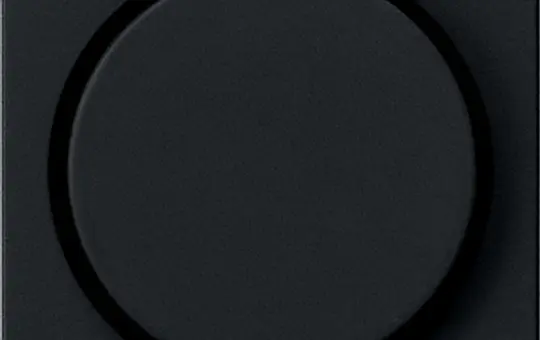 GIRA 0650005 Drehdimmerabdeckung System 55 Standard | schwarz matt