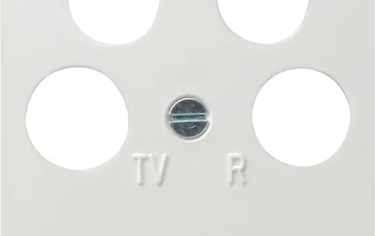 GIRA 025903 Antennenabdeckung System 55 4-fach | reinweiß glänzend