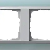 GIRA 021251 Abdeckrahmen Event alu 2-fach | opak mint