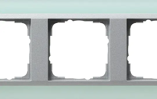 GIRA 021351 Abdeckrahmen Event alu 3-fach | opak mint
