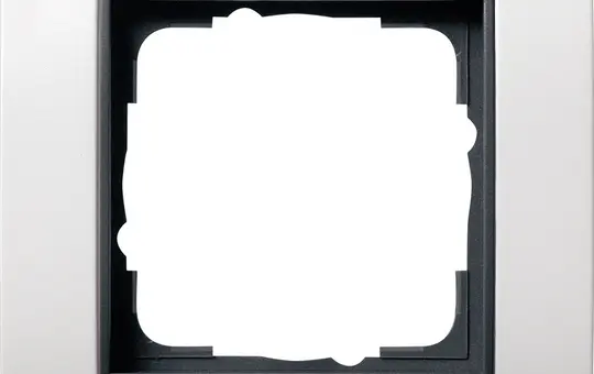 GIRA 0211808 Abdeckrahmen Event anthrazit 1-fach | reinweiß glänzend
