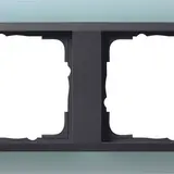 GIRA 021285 Abdeckrahmen Event anthrazit 2-fach | opak mint