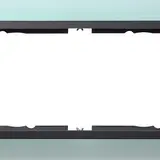 GIRA 100285 Abdeckrahmen Event anthrazit 2-fach ohne Mittelsteg | opak mint