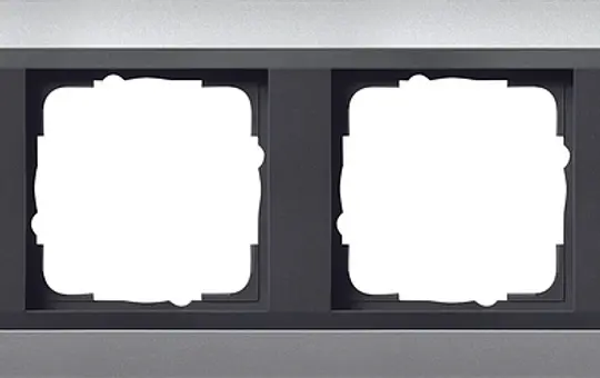 GIRA 021406 Abdeckrahmen Event anthrazit 4-fach | alu