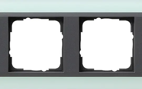 GIRA 021485 Abdeckrahmen Event anthrazit 4-fach | opak mint