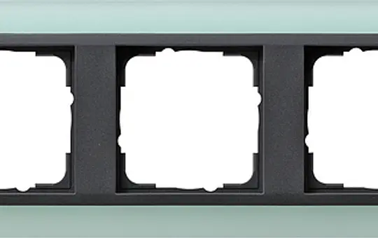 GIRA 021585 Abdeckrahmen Event anthrazit 5-fach | opak mint