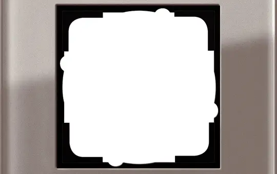 GIRA 0211122 Abdeckrahmen Esprit 1-fach | Glas Umbra