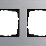 GIRA 021217 Abdeckrahmen Esprit 2-fach | aluminium