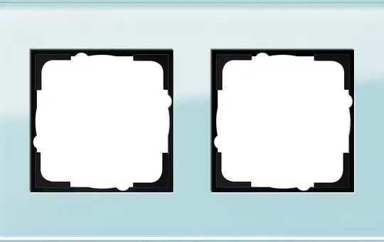 GIRA 021218 Abdeckrahmen Esprit 2-fach | glas mint