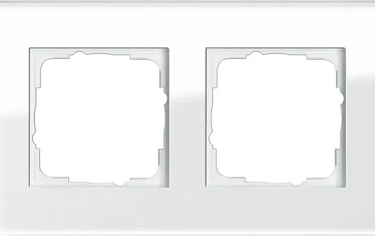 GIRA 021212 Abdeckrahmen Esprit 2-fach | glas weiß