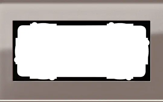 GIRA 1002122 Abdeckrahmen Esprit 2-fach ohne Mittelsteg | Glas Umbra