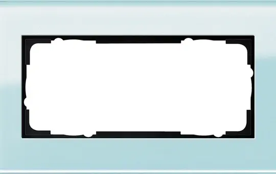 GIRA 100218 Abdeckrahmen Esprit 2-fach ohne Mittelsteg | glas mint