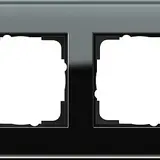 GIRA 021405 Abdeckrahmen Esprit 4-fach | glas schwarz