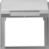 GIRA 065465 Adapterrahmen TX_44 Klappdeckel, IP44 | alu