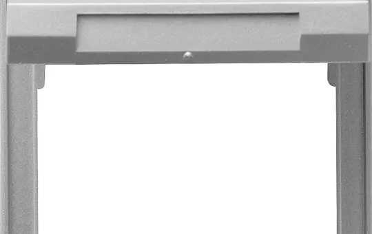 GIRA 065465 Adapterrahmen TX_44 Klappdeckel, IP44 | alu