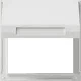 GIRA 065466 Adapterrahmen TX_44 Klappdeckel, IP44 | reinweiß