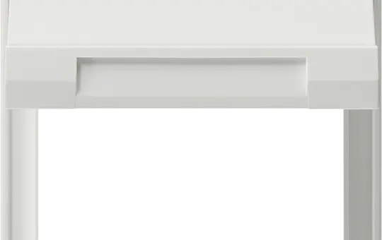 GIRA 065466 Adapterrahmen TX_44 Klappdeckel, IP44 | reinweiß