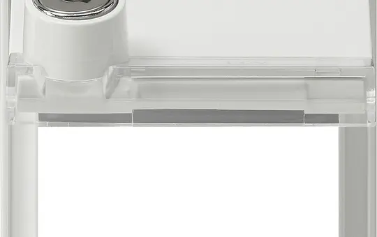 GIRA 069466 Adapterrahmen TX_44 Klappdeckel, Schriftfeld, Schloß | reinweiß