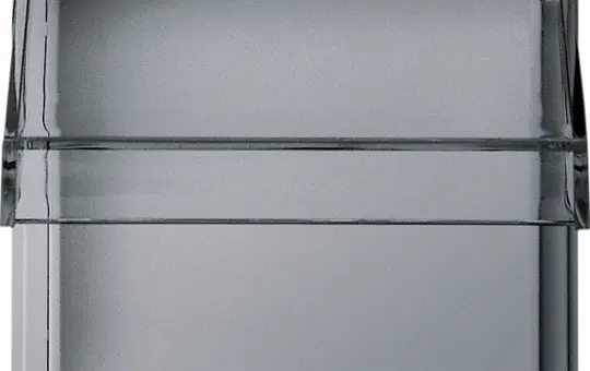 GIRA 040965 Adapterrahmen TX_44 Klappdeckel, transparent | alu