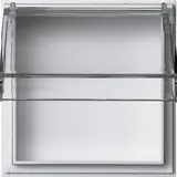 GIRA 040966 Adapterrahmen TX_44 Klappdeckel, transparent | reinweiß