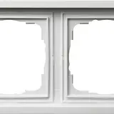 GIRA 0212112 Abdeckrahmen Flächenschalter 2-fach | reinweiß glänzend