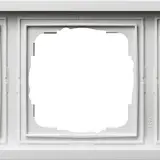 GIRA 0213112 Abdeckrahmen Flächenschalter 3-fach | reinweiß glänzend