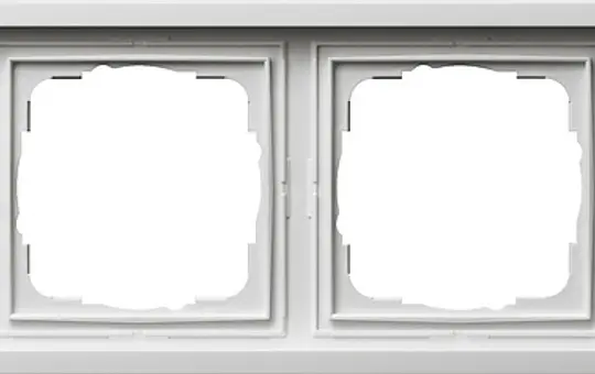 GIRA 0214112 Abdeckrahmen Flächenschalter 4-fach | reinweiß glänzend