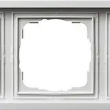 GIRA 0215112 Abdeckrahmen Flächenschalter 5-fach | reinweiß glänzend