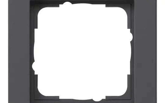 GIRA 109109 beschr. Abdeckrahmen E2 1-fach, Schriftfeld | schwarz matt