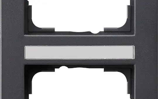 GIRA 110223 beschr. Abdeckrahmen E2 2-fach, senkrecht | anthrazit