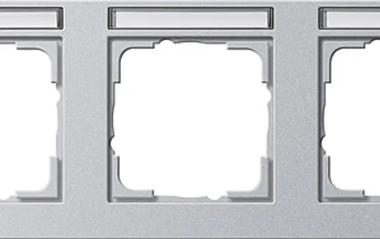 GIRA 109525 beschr. Abdeckrahmen E2 5-fach, waagerecht | alu