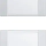 GIRA 213203 beschr. TS3-Wippenset System 55 2-fach (1+1) | reinweiß glänzend