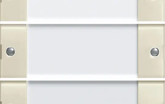 GIRA 213301 beschr. TS3-Wippenset System 55 3-fach | cremeweiß glänzend