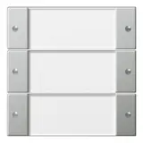 GIRA 2133600 beschr. TS3-Wippenset System 55 3-fach | edelstahl