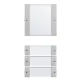 GIRA 2134015 beschr. TS3-Wippenset System 55 4-fach (1+3) | grau matt