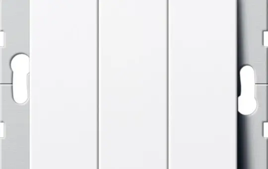 GIRA 283203 Wippschalter System 55 Wechselschalter, 3-fach | reinweiß glänzend